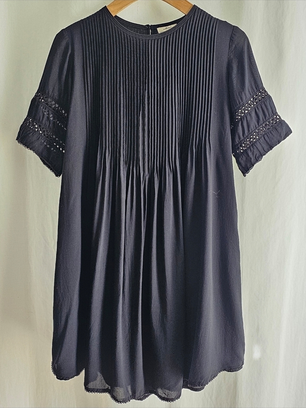 Aritzia Wilfred Black Sonore Embroidery Dress - Picture 6 of 16